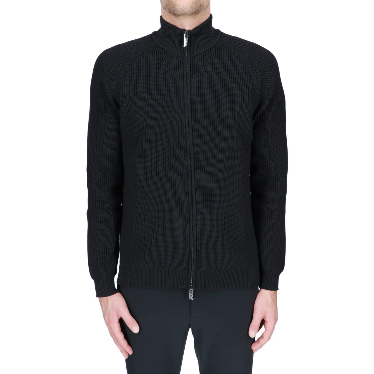 Rrd Uomo Maglia Roberto Ricci Uomo Amos Perla Full Zip Knit W23160U