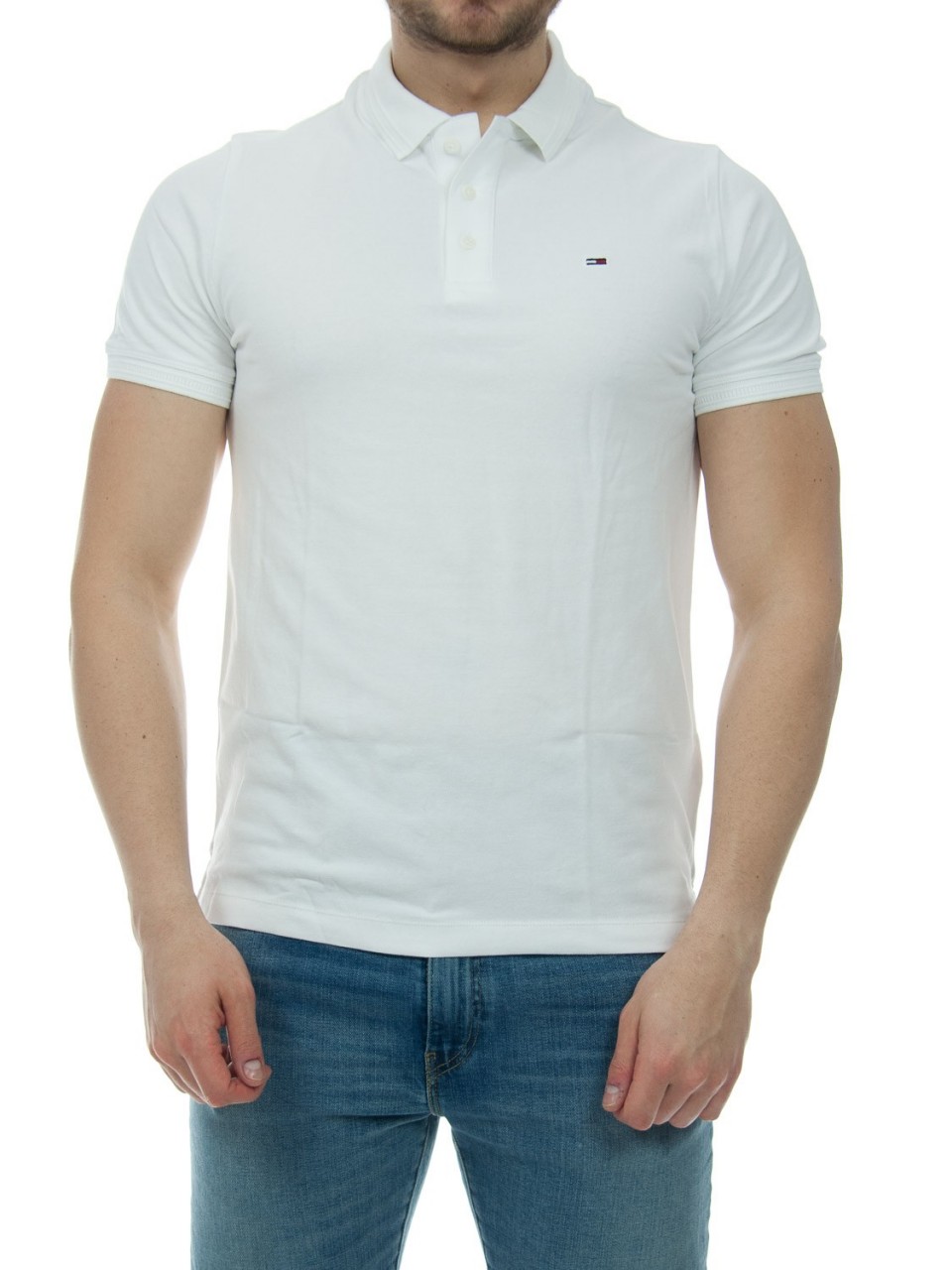 Tommy hilfiger Uomo Polo Tommy Hilfiger Uomo Garment Dye Stretch Lavato 04103H