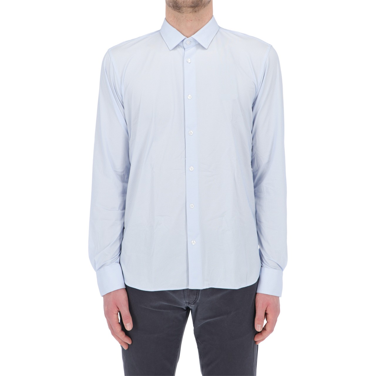 Rrd Uomo Camicia Roberto Ricci D Uomo Shirt Oxfrod Jacquard 22094R