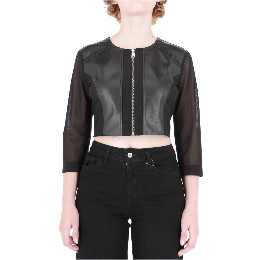 Liu jo Giacca Liu Jo Jeans Donna Corta Spalmata Tulle WF4142W