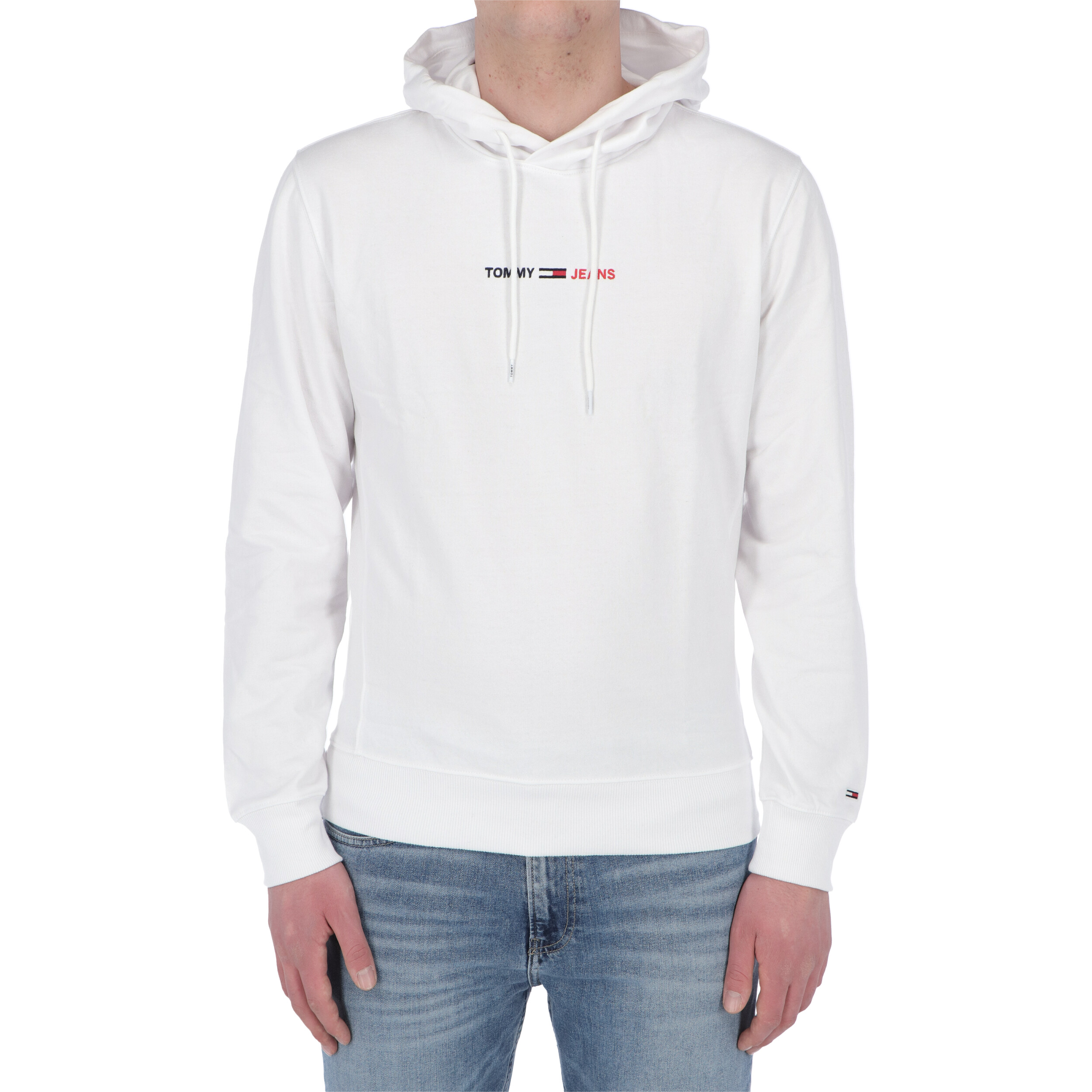 Felpa Tommy Hilfiger Jeans Uomo Straight Logo Hood | FELPE | ABBIGLIAMENTO  | UOMO | Ochner Shop