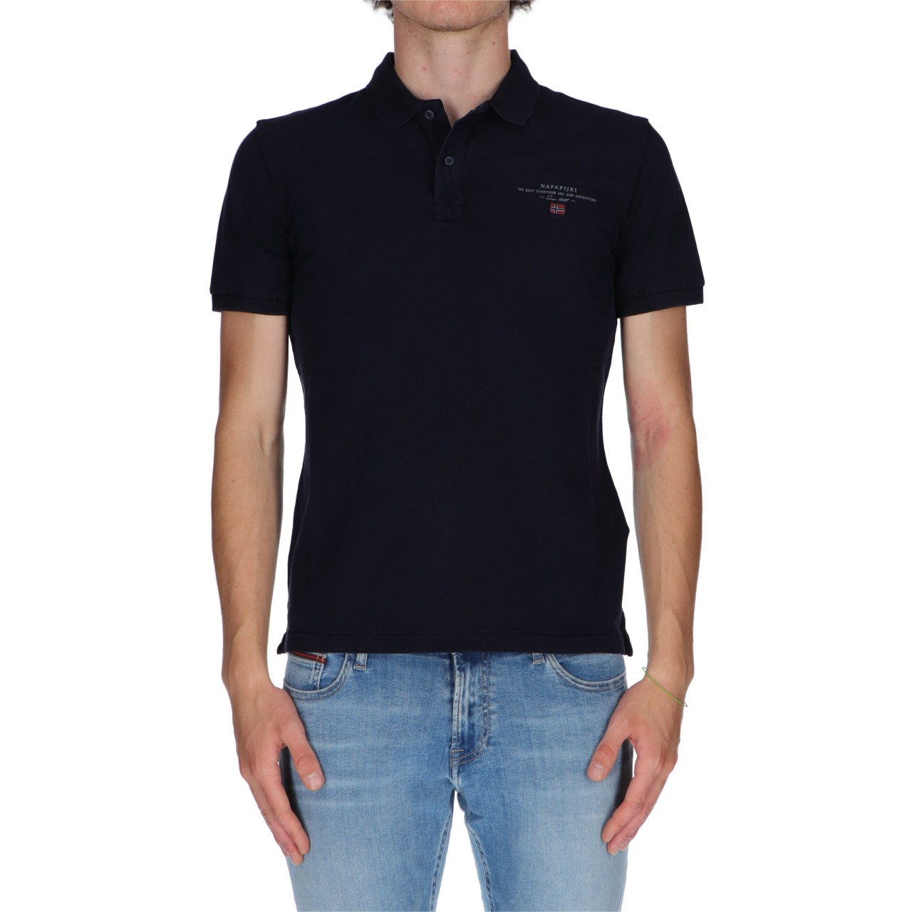 Napapijri Uomo Polo Napapijri Uomo Elabs 2 Pique Bottone ELBASL