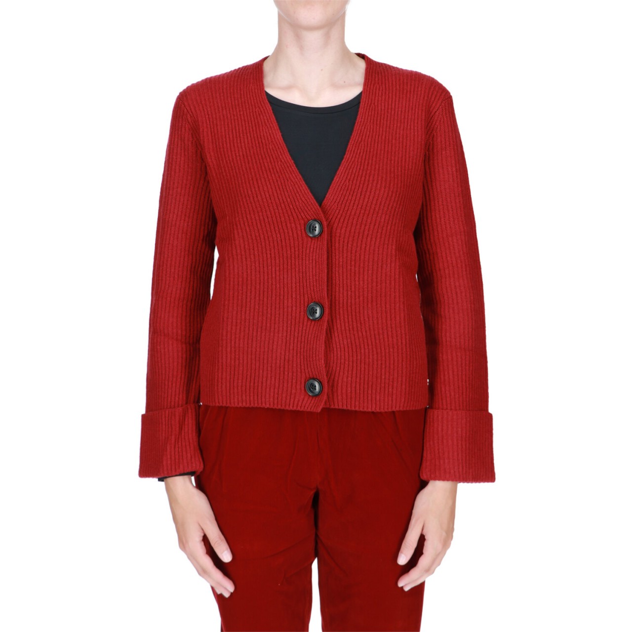 Sun68 Maglia Sun 68 Donna Cardigan Macro Rib K43244U