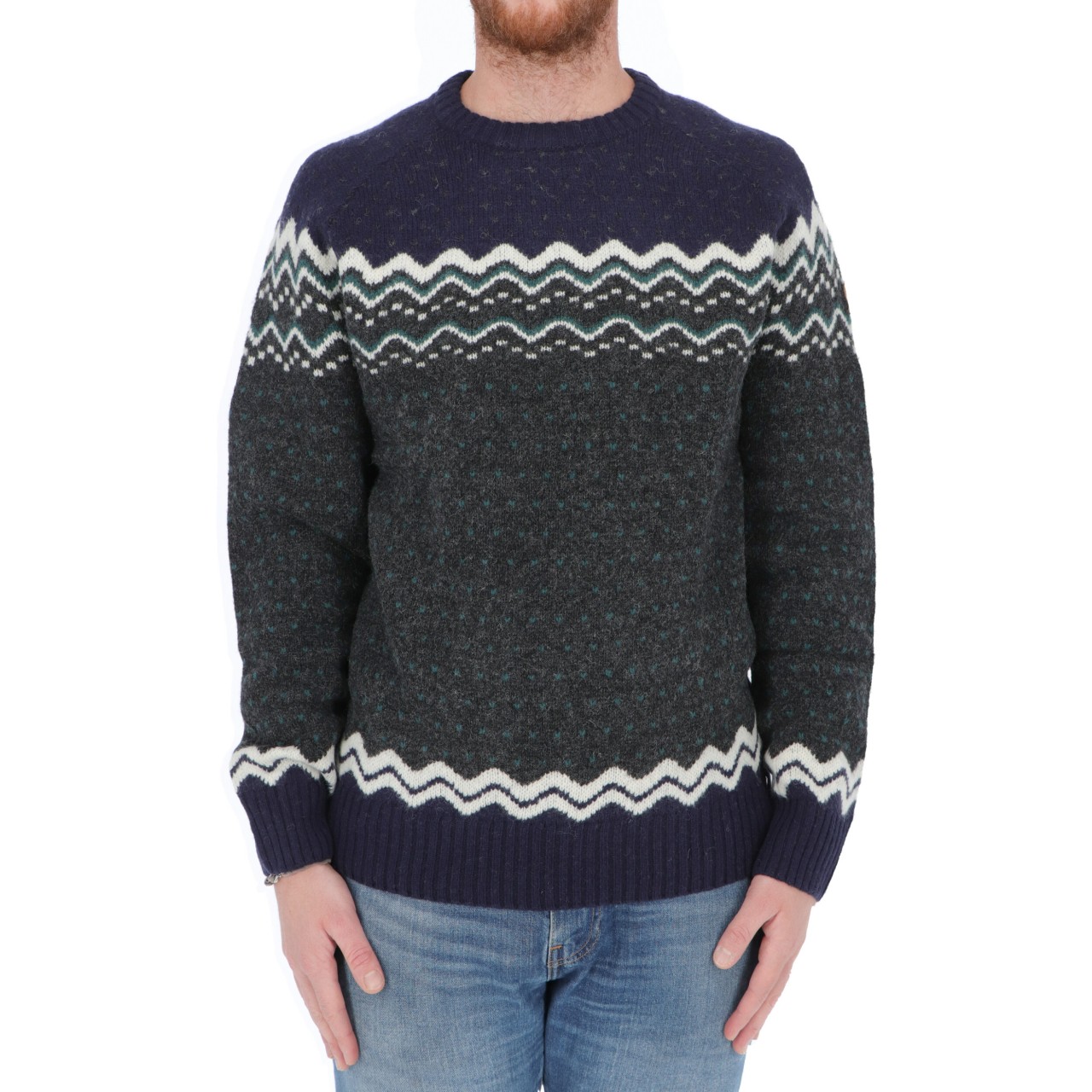 Fjallraven Uomo Maglia Fjallraven Uomo Ovik Knit Sweater Lana F81829Q