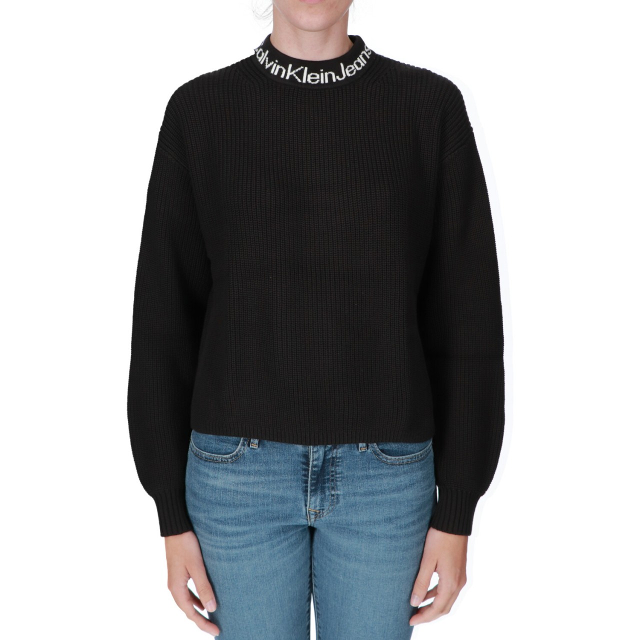 Calvin klein jeans Maglia Calvin Klein Jeans Donna Logo Intarsia Loose 22255U
