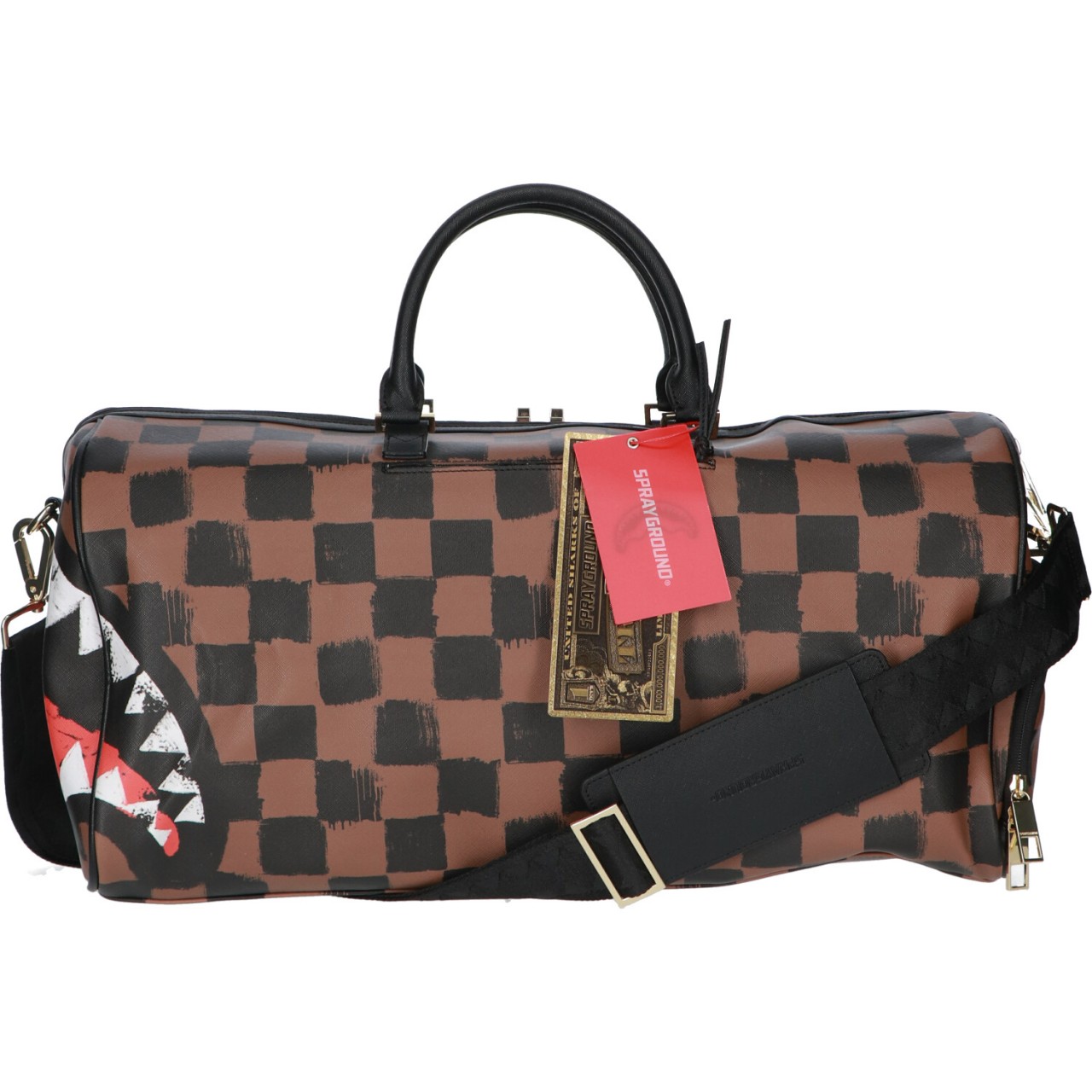 Sprayground Uomo Borsa Sprayground Shark In Paris Painted Duffle 5348T