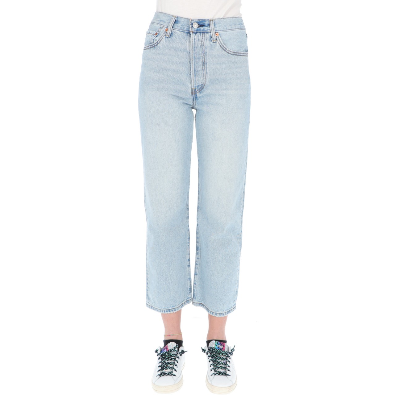 Levi's Donna Jeans Levi&#039;s Donna Ribcage Straight Ankle Middle L27 72693R