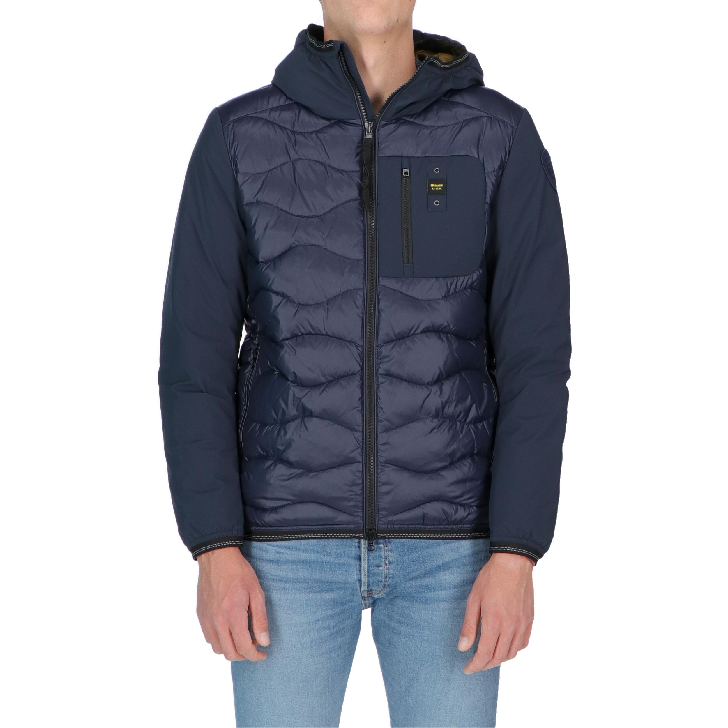 Piumino Blauer Usa Uomo Onda Neoprene Corto | PIUMINI | ABBIGLIAMENTO |  UOMO | Ochner Shop
