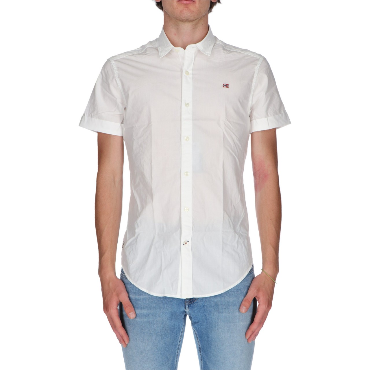 Napapijri Uomo Camicia Napapijri Uomo Slim Fit Manica Corta GIULIANL