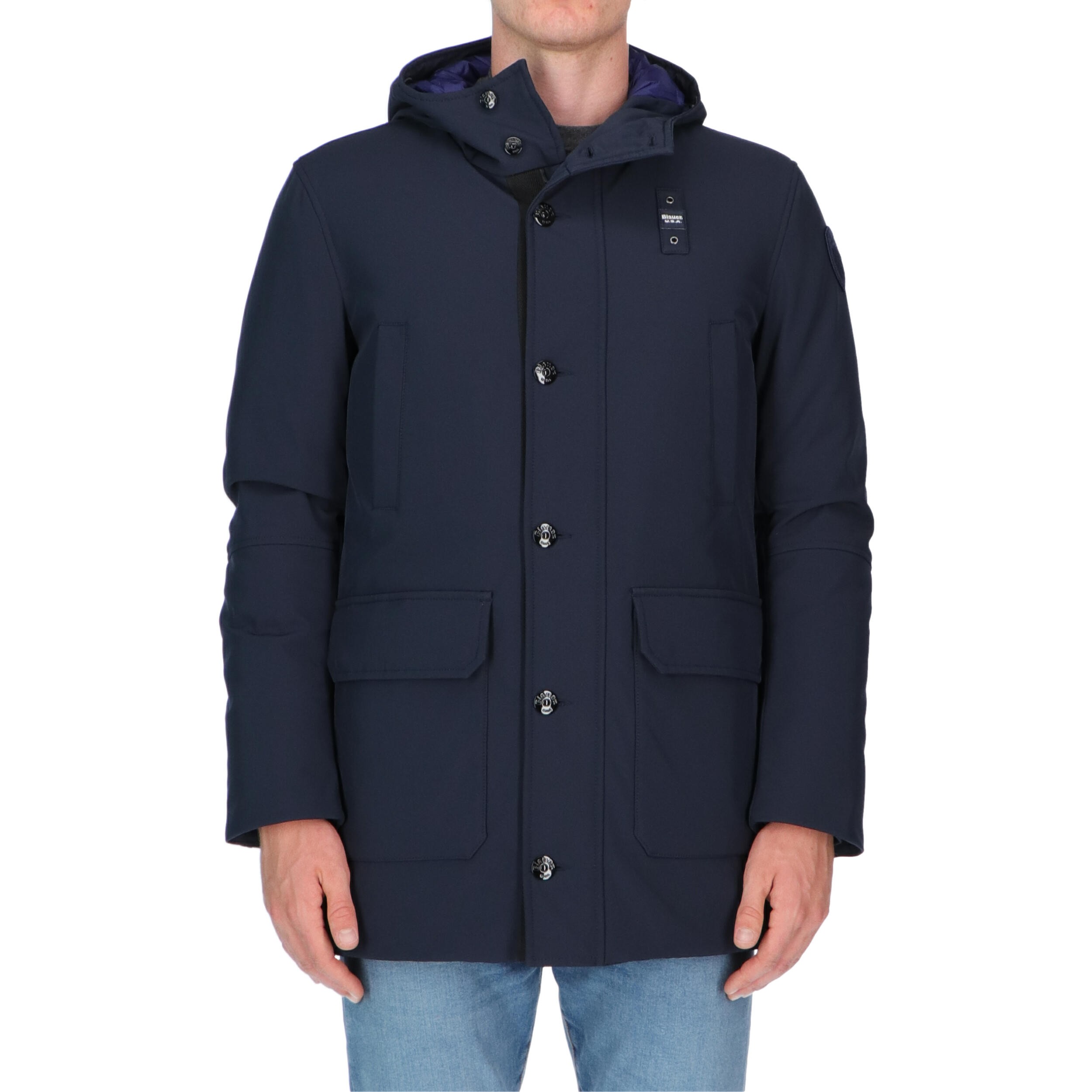 parka blauer uomo