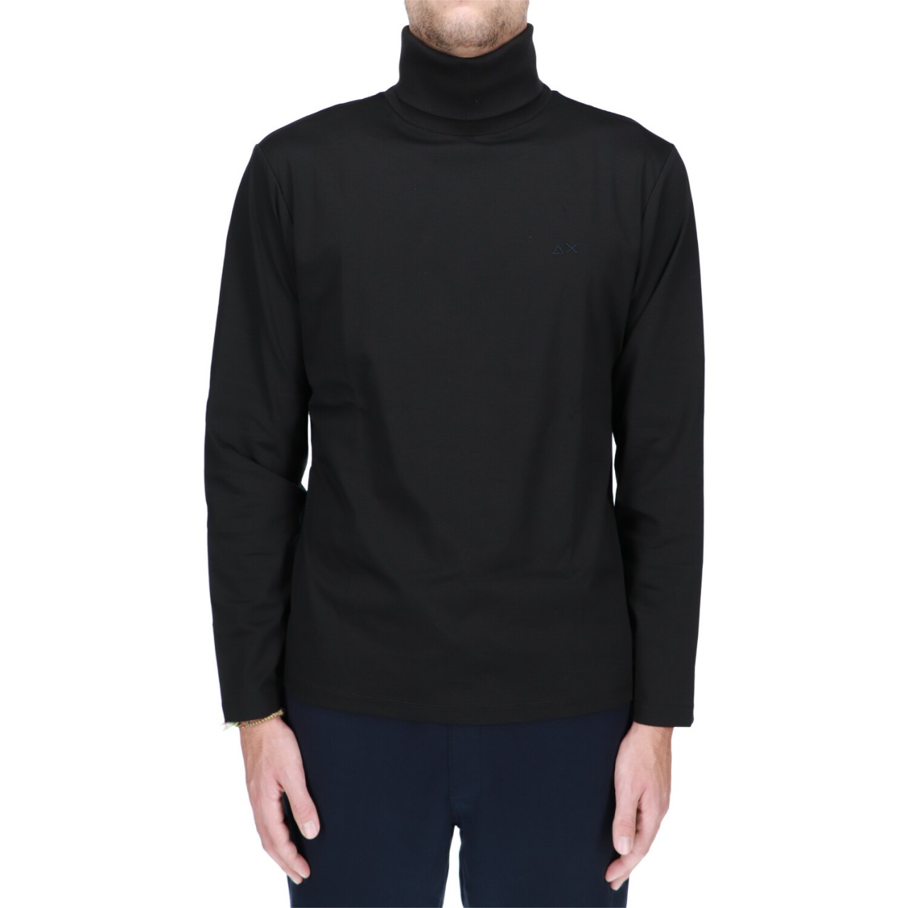 Sun68 Tshirt Sun 68 Uomo Pocket Solid Long Sleeve T43102U