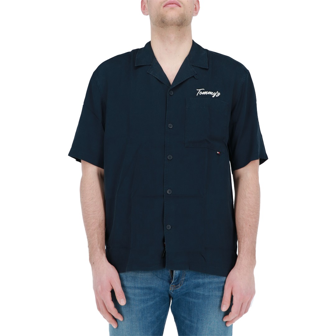 Tommy hilfiger Uomo Camicia Tommy Hilfiger Jeans Uomo Graphic Resort 18945V