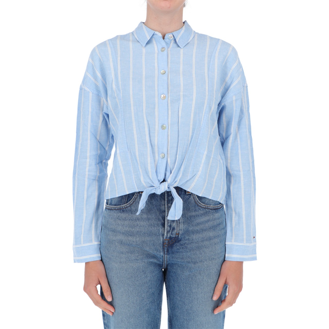 Tommy hilfiger Donna Camicia Tommy Hilfiger Jeans Donna Tjw Relaxed Front 09758P