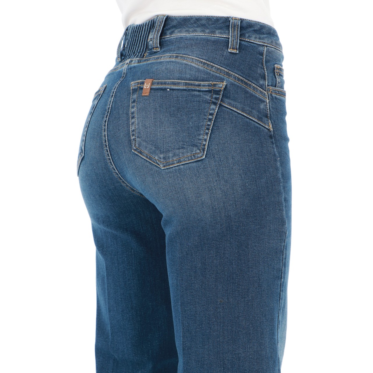 Jeans Girlfriend In Denim Con Toppe - Foto 4