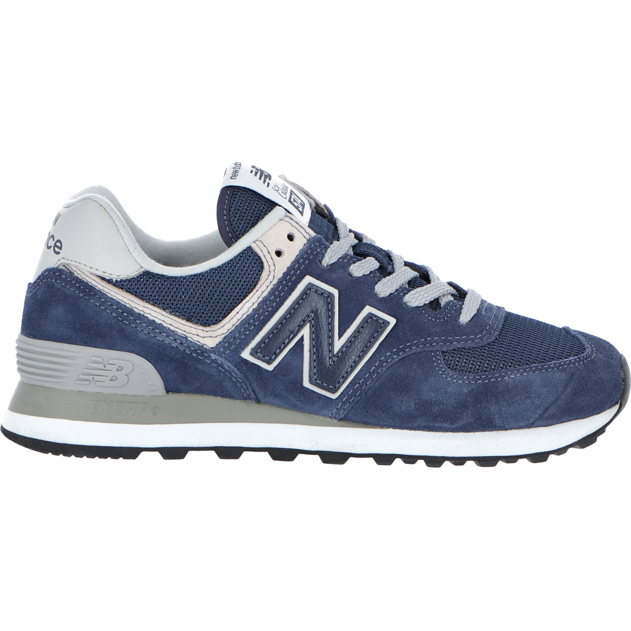 574 donna new balance sneaker per. donna maxi sport casual grigio -  Stileo.it