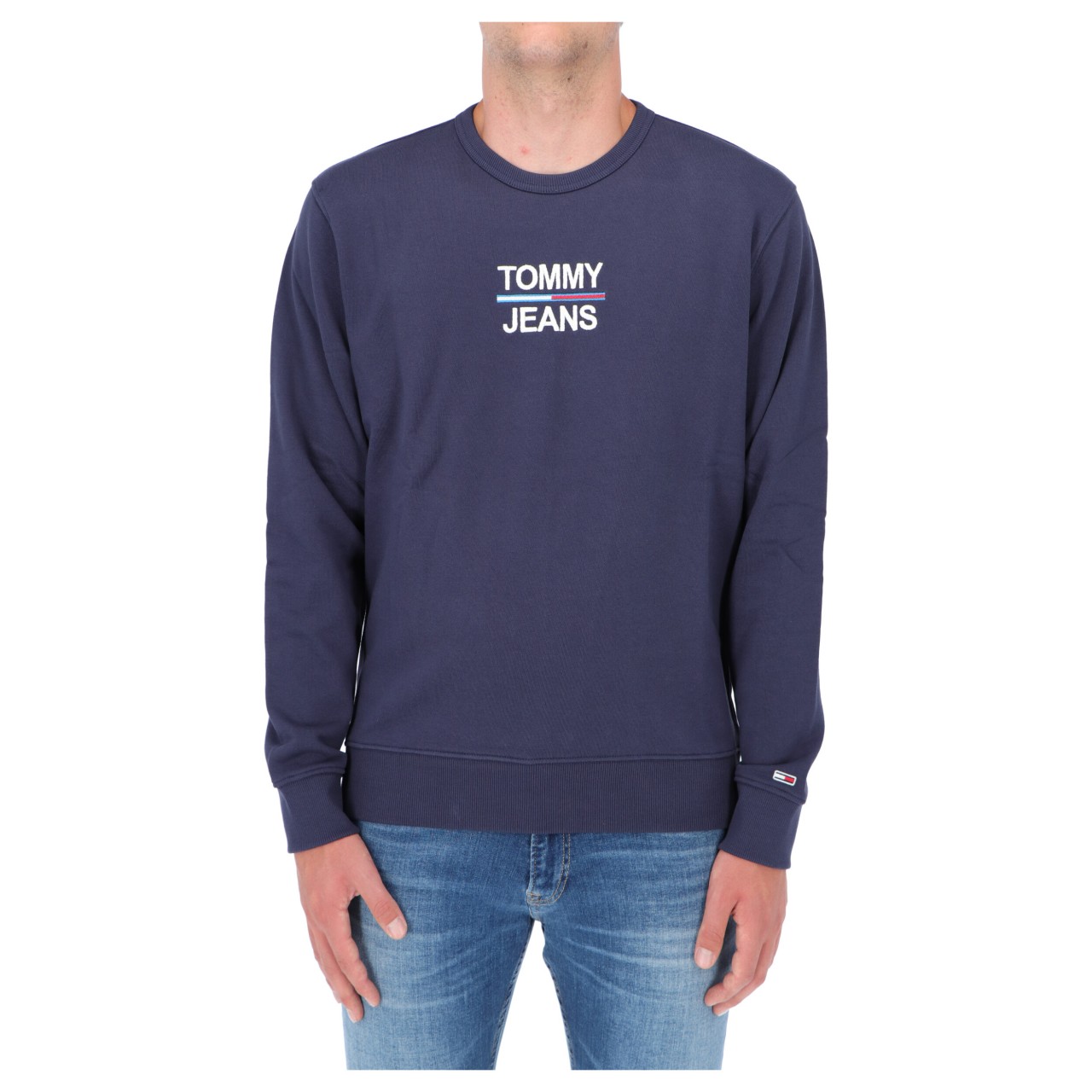 Tommy hilfiger Uomo Felpa Tommy Hilfiger Jeans Uomo Essential Crew 10910Q