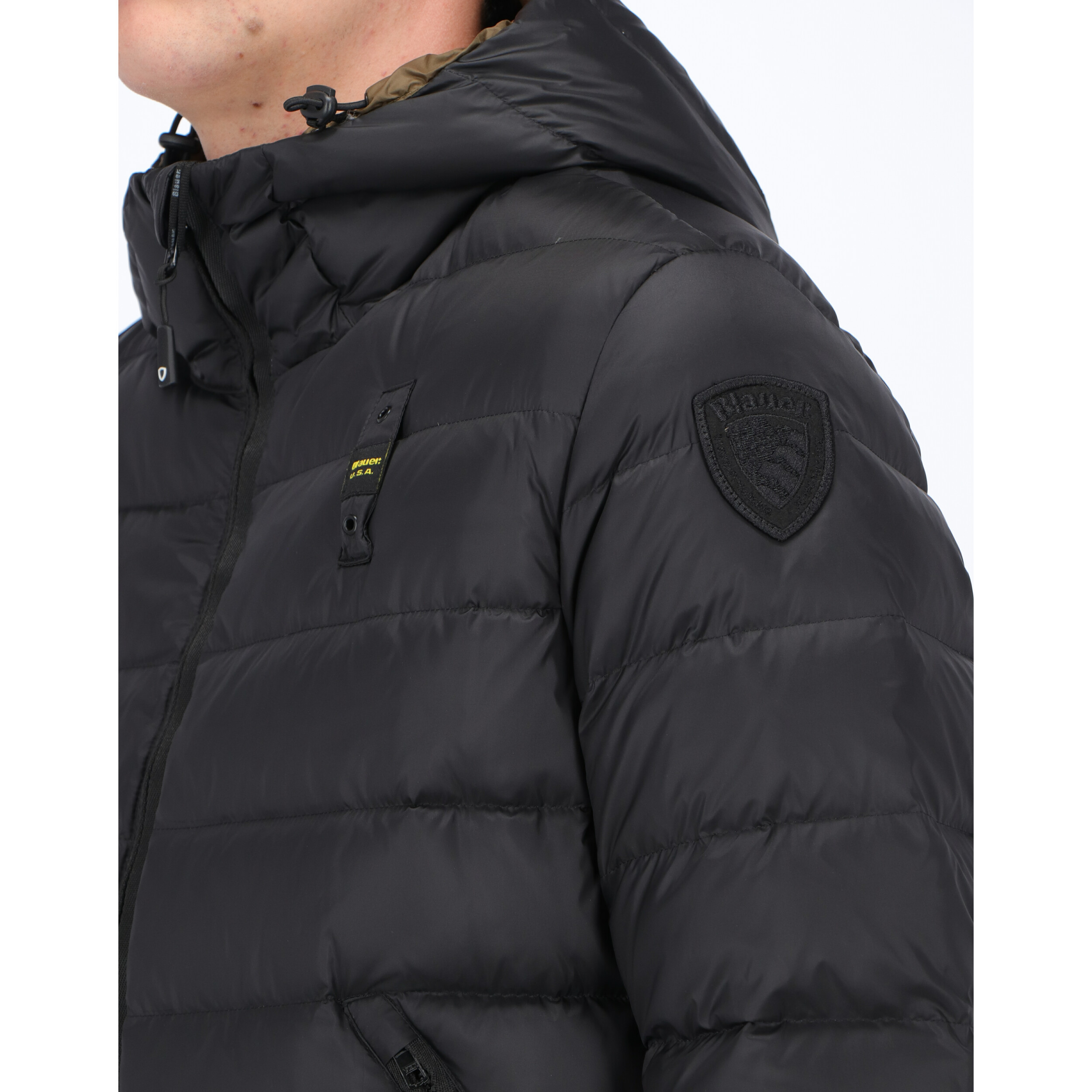 Giacca Blauer Uomo Piuma Bomber Cappuccio Nylon | PIUMINI | ABBIGLIAMENTO |  UOMO | Ochner Shop