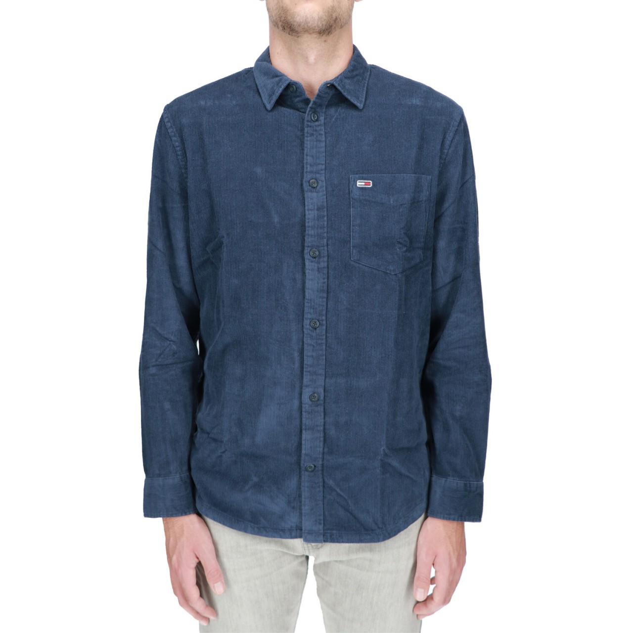 Tommy hilfiger Uomo Camicia Tommy Hilfiger Jeans Uomo Corduroy Shirt 17258U