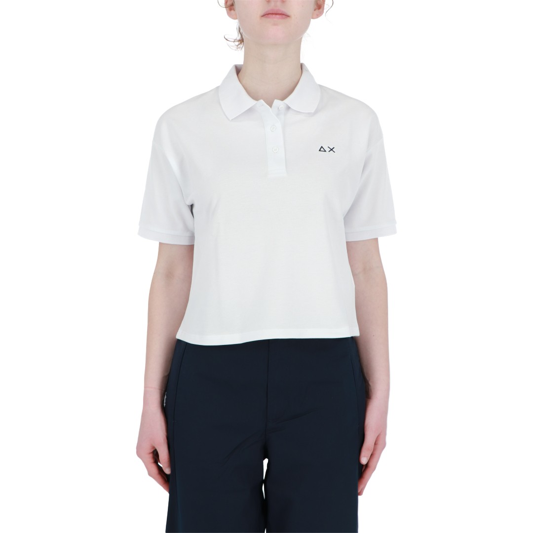 Sun68 Polo Sun 68 Donna Polo Crop Elast A34208V