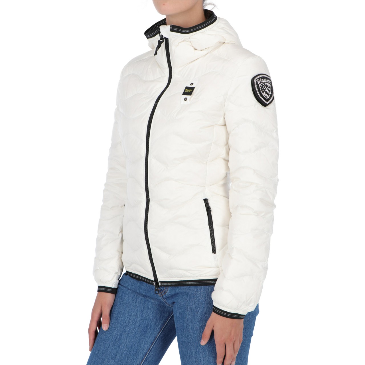 blauer donna bianco
