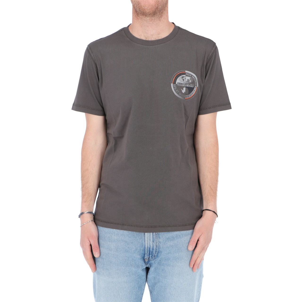 Napapijri Uomo T-shirt Napapijri Uomo Two Logo Seob Girocollo SEOBP