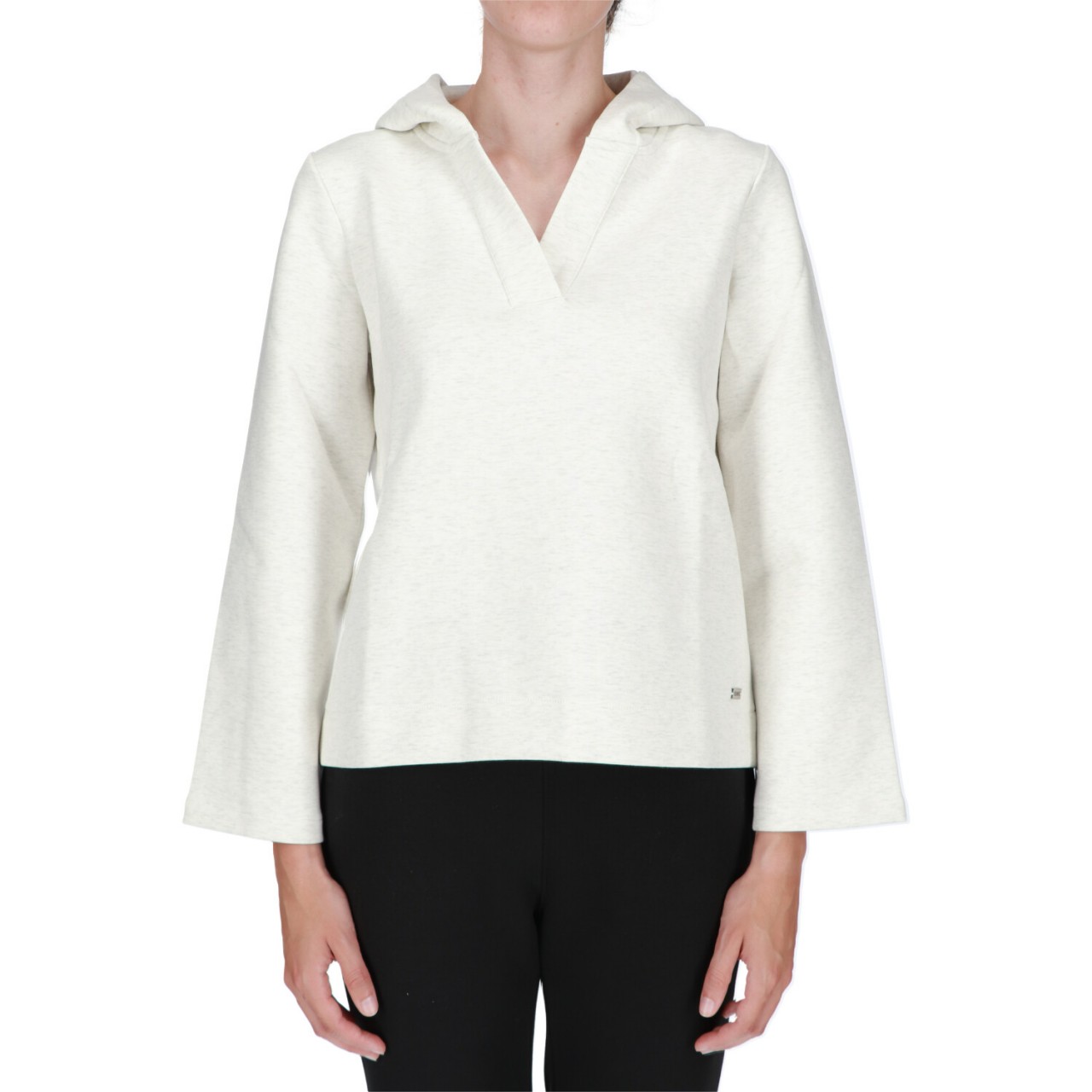 Sun68 Felpa Sun 68 Donna Hood V Necj Poly Cotton F43203U
