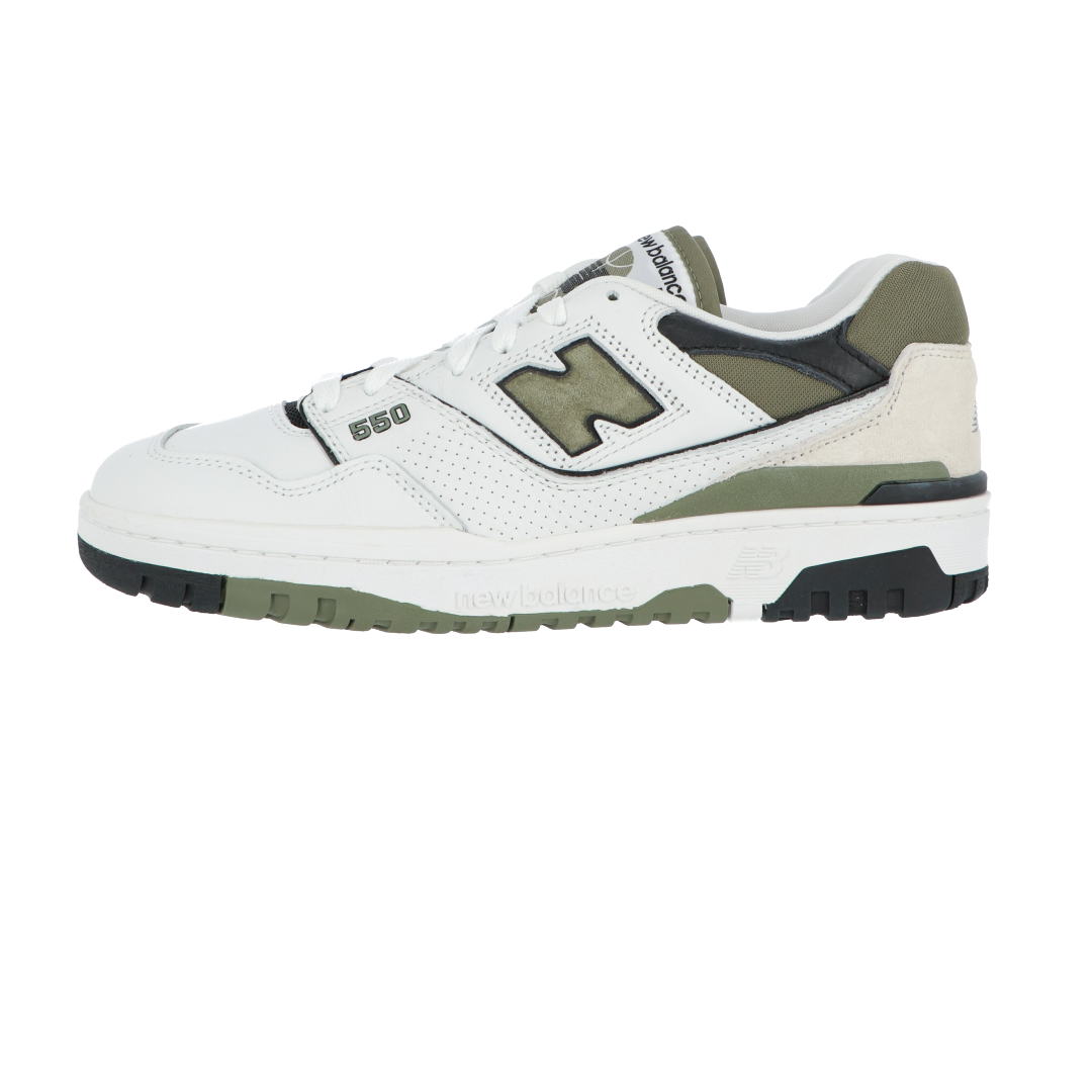 New balance Uomo Scarpa New Balance Unisex Lifestyle 550 White Green 550DOBV