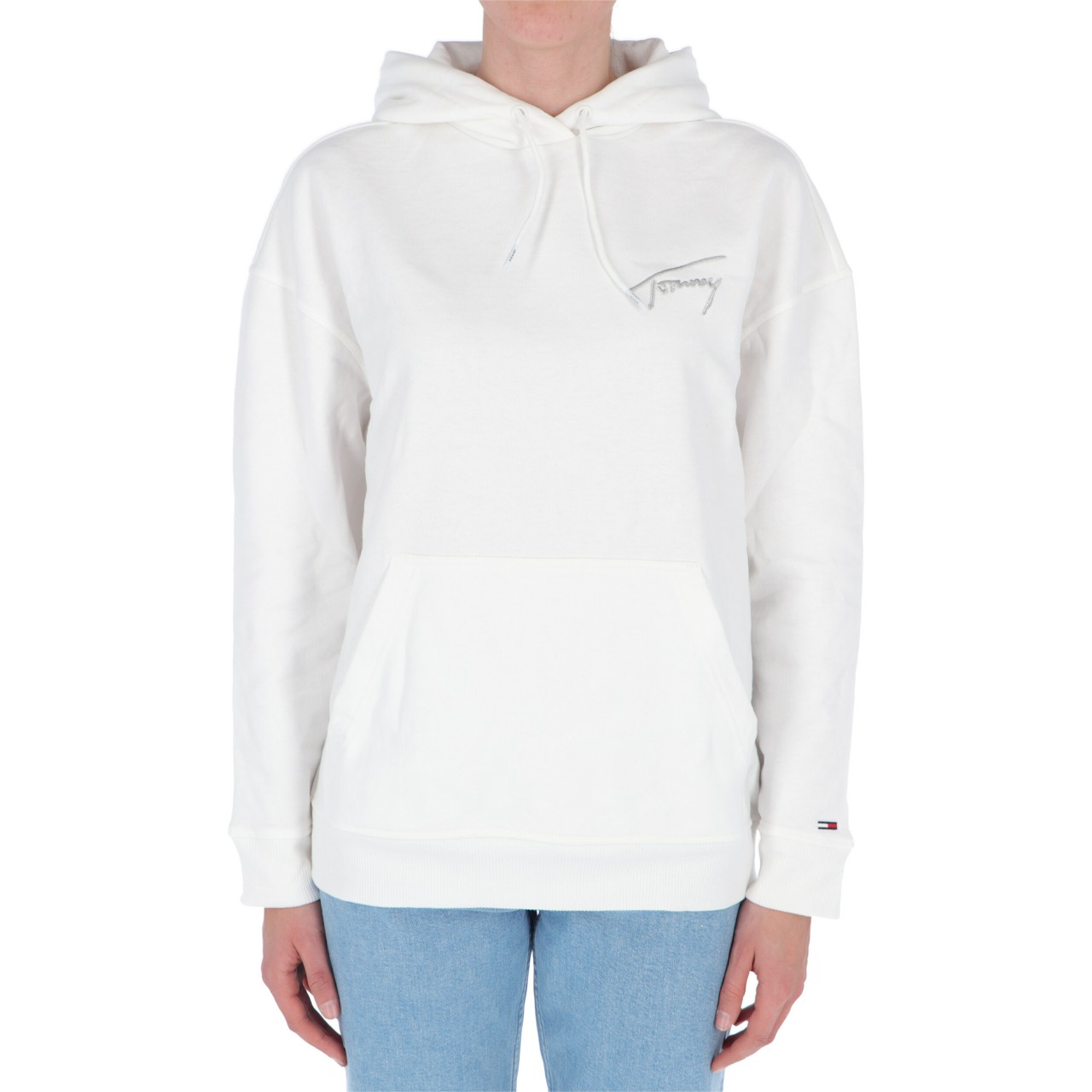 Tommy hilfiger Donna Felpa Tommy Hilfiger Jeans Donna Oversized Hood Sign 11815R