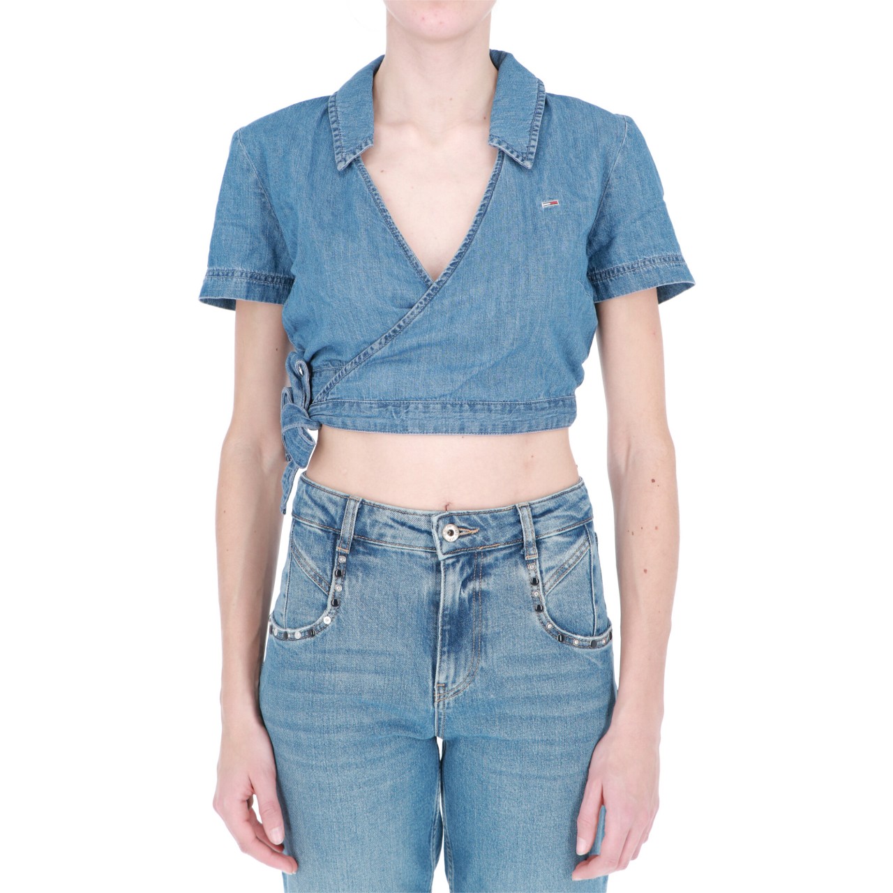 Tommy hilfiger Donna Camicia Tommy Hilfiger Donna Chambray Denim 15202T